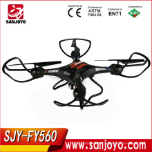 Venta caliente SJY-FY560 6 Axis Gyro Profesional Propel RC Helicóptero Quadcopter Motores OVNI con Luces LED Kit de Juguetes de Control Remoto